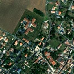 Vue satellite de Aire de camping-car à Bournand à Bournand