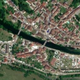 Vue satellite de Aire de camping-cars Le Pré Bailly à Vuillafans