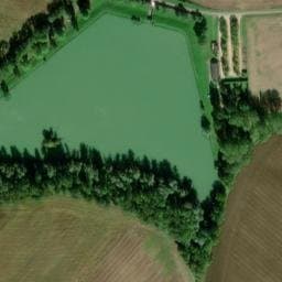 Vue satellite de Camping municipal de l'Étang des Frênes à Paudy