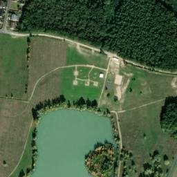 Vue satellite de Aire de stationnement et de services du Plan d'eau de Longueville à La Celle-Saint-Avant