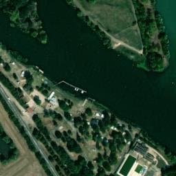 Vue satellite de Camping de la Plage de Seurre à Pouilly-sur-Saône