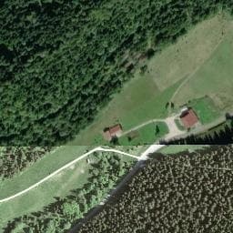 Vue satellite de Auberge du Vieux Chateleu à Grand'Combe-Châteleu