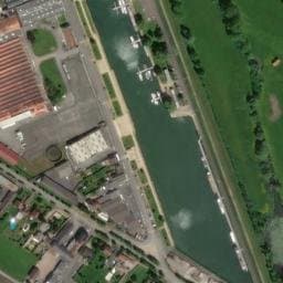Vue satellite de Aire de camping-cars Quai de la Jonction - Nevers à Sermoise-sur-Loire
