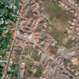Vue satellite de Aire de camping-car à Les Landes-Genusson (2) à Les Landes-Genusson