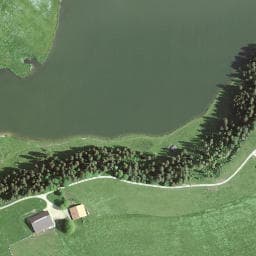 Vue satellite de Abri du Lac des Taillères à Les Gras