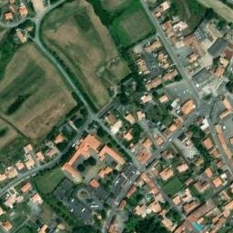 Vue satellite de Aire de camping-car à Sallertaine (2) à Sallertaine