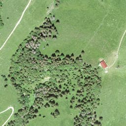 Vue satellite de Chalet des Roches Eboulées à Verrières-de-Joux