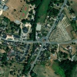 Vue satellite de Aire Camping-cars Azay-le-Ferron à Cléré-du-Bois
