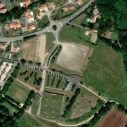 Vue satellite de Aire de service de l'Historial à Beaufou