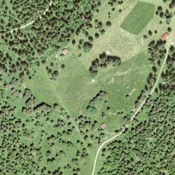 Vue satellite de Chalet du Rocher à Verrières-de-Joux
