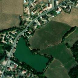 Vue satellite de Camping Municipal du Plan d'Eau à Mervans