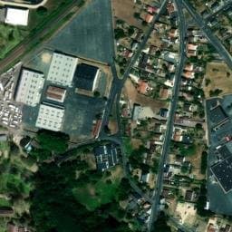 Vue satellite de Camping le Chillou d'Ozon à Châtellerault