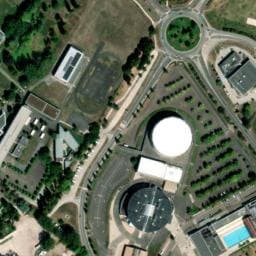 Vue satellite de Aire de camping-car à Lux à Lux