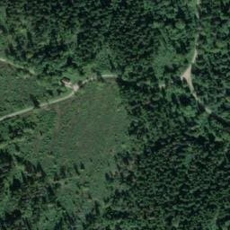 Vue satellite de Baraque des Gardes de la forêt de Poligny à Le Fied