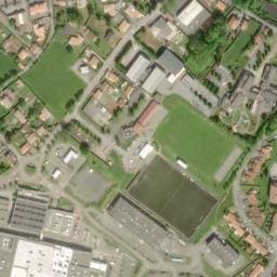 Vue satellite de Aire de stationnement - Super U Pouzauges à Pouzauges
