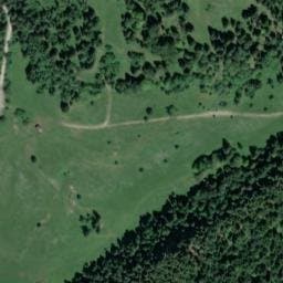 Vue satellite de Cabane face à la roche de Combe Noire à Remoray-Boujeons