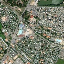 Vue satellite de Camping GCU Le Chenal de Saint-Jean-de-Monts à Saint-Hilaire-de-Riez
