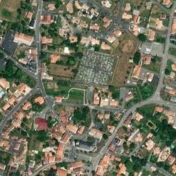 Vue satellite de Camping Les Humeaux à Saint-Martin-des-Noyers