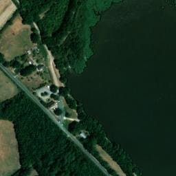 Vue satellite de Aire de camping-car à Luant à Luant