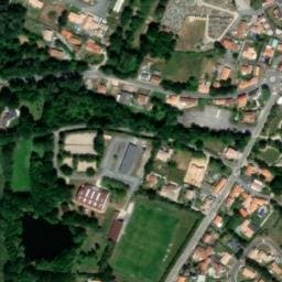 Vue satellite de Aire de camping-car à La Chapelle-Hermier à La Chapelle-Hermier
