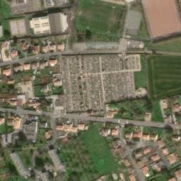 Vue satellite de Aire de Camping Cars Arc en Ciel - Chantonnay à Saint-Hilaire-le-Vouhis