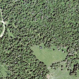 Vue satellite de Le Plan-de-la-Baume à Les Villedieu