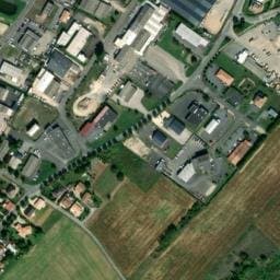 Vue satellite de Aire de Camping-Car du Domaine de la Roussille à Neuville-de-Poitou