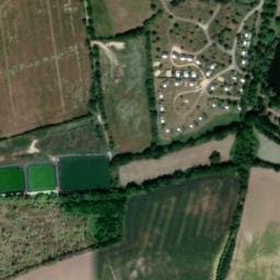 Vue satellite de Camping la Ferme du Latois à La Chapelle-Hermier