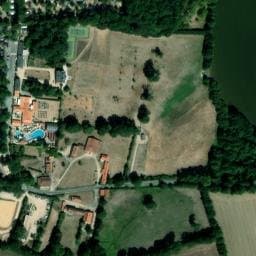 Vue satellite de Castel Camping La Garangeoire à La Chapelle-Hermier