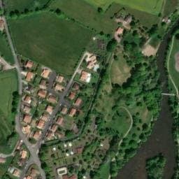 Vue satellite de Camping de Bois Vert à La Chapelle-Bertrand