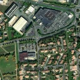Vue satellite de Aire de Services de Camping-Car de Vouillé à Vouillé