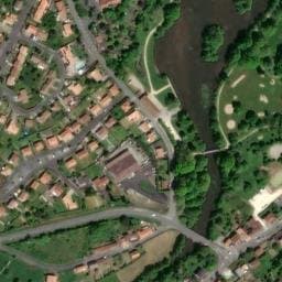 Vue satellite de Aire de camping-cars du Tallud à Parthenay