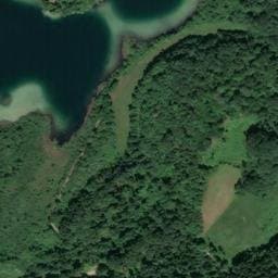 Vue satellite de Cabane de l'Ile de la Motte du lac d'Ilay à Le Frasnois