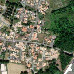 Vue satellite de Aire de camping-car à Les Achards à Les Achards