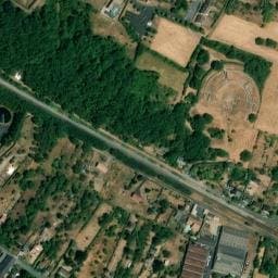 Vue satellite de Aire de camping-cars à Saint-Marcel