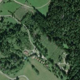 Vue satellite de Camping-Chalets La Favière à Saint-Laurent-en-Grandvaux