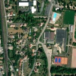 Vue satellite de Camping de Tournus à Tournus