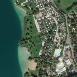 Vue satellite de Camping Yelloh! Village le Fayolan Odésia à Clairvaux-les-Lacs