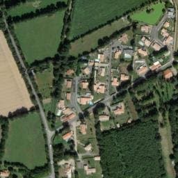 Vue satellite de Camping Rural L'Eugénie à Grosbreuil