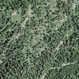 Vue satellite de Cabane des Monts de Bière Devant à Bois-d'Amont