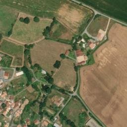 Vue satellite de Aire de camping-car, Palias à Bessay