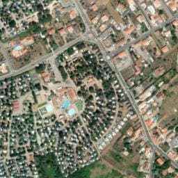 Vue satellite de Camping La Loubine Sauveterre - Quartier La Loubine à L'Île-d'Olonne