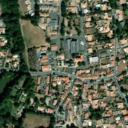 Vue satellite de Aire de camping-car à Les Achards (2) à Les Achards
