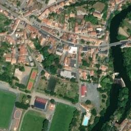 Vue satellite de Camping Au Bord du Lay à Mareuil-sur-Lay-Dissais