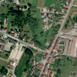 Vue satellite de Aire de Camping Car de Cousance à Cousance