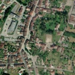 Vue satellite de Aire de camping-car à Cousance à Cousance