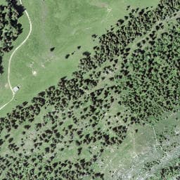 Vue satellite de Cabane des électriciens (ou Creux Devant) à Bois-d'Amont
