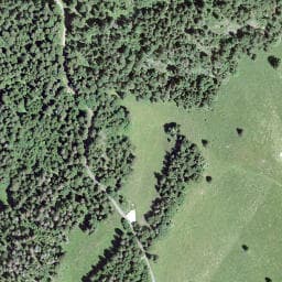 Vue satellite de Fontaine des Rochers à Bois-d'Amont