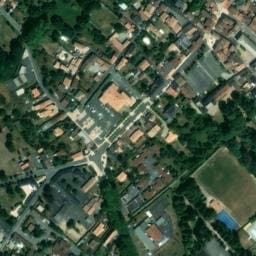 Vue satellite de Aire de camping-car à Saint-Laurs à Saint-Laurs