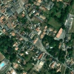 Vue satellite de Aire municipale de camping-car Coulonges-sur-l’Autize à Saint-Laurs